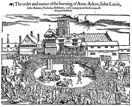 list of people burned as heretics|Death by burning .